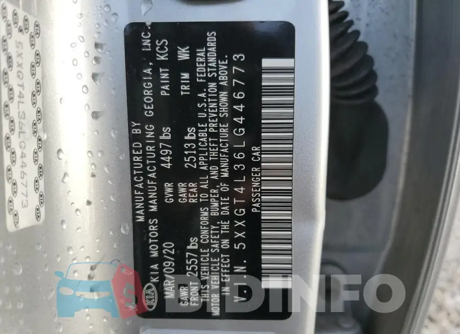 5XXGT4L36LG446773 Photo# 12
