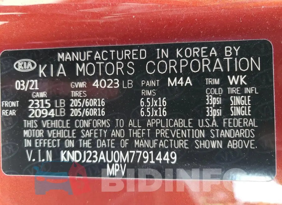 KNDJ23AU0M7791449 Photo# 14