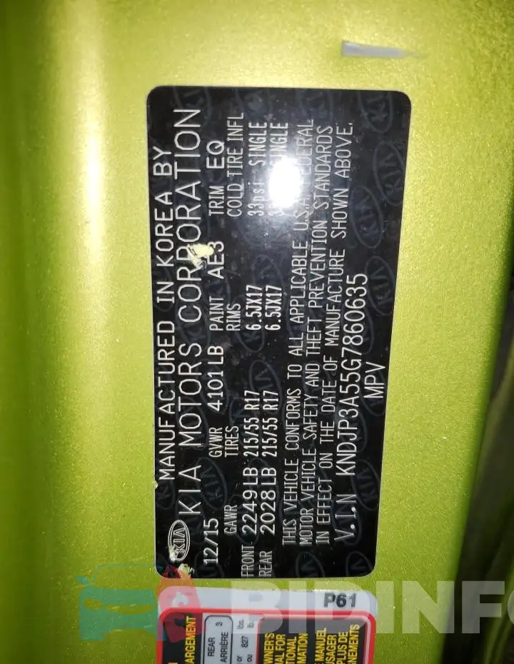 KNDJP3A55G7860635 Photo# 13