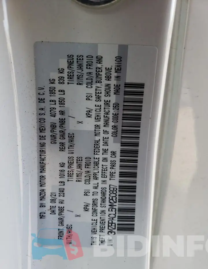 3MZBPACL5MM250897 Photo# 12