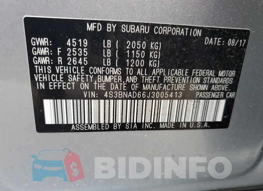 4S3BNAD66J3005413 Photo# 12