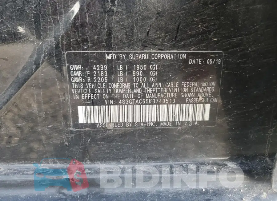 4S3GTAC65K3740513 Photo# 12