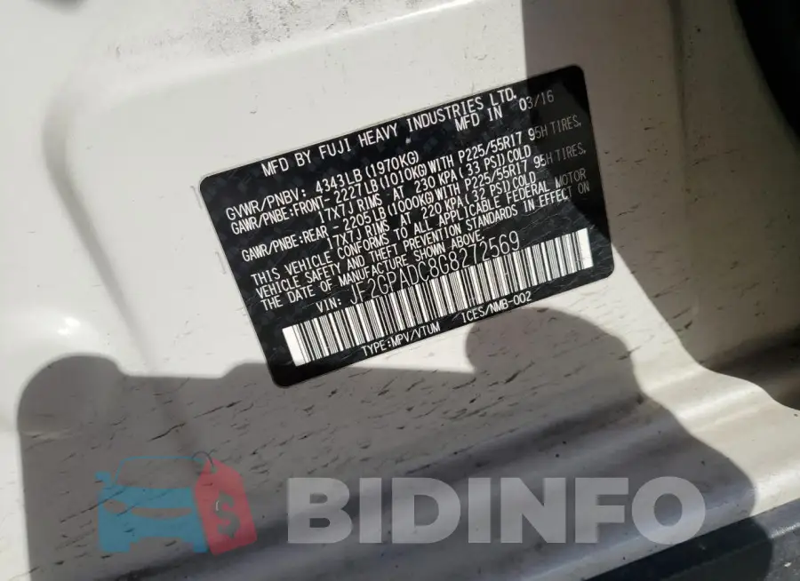 JF2GPADC8G8272569 Photo# 12