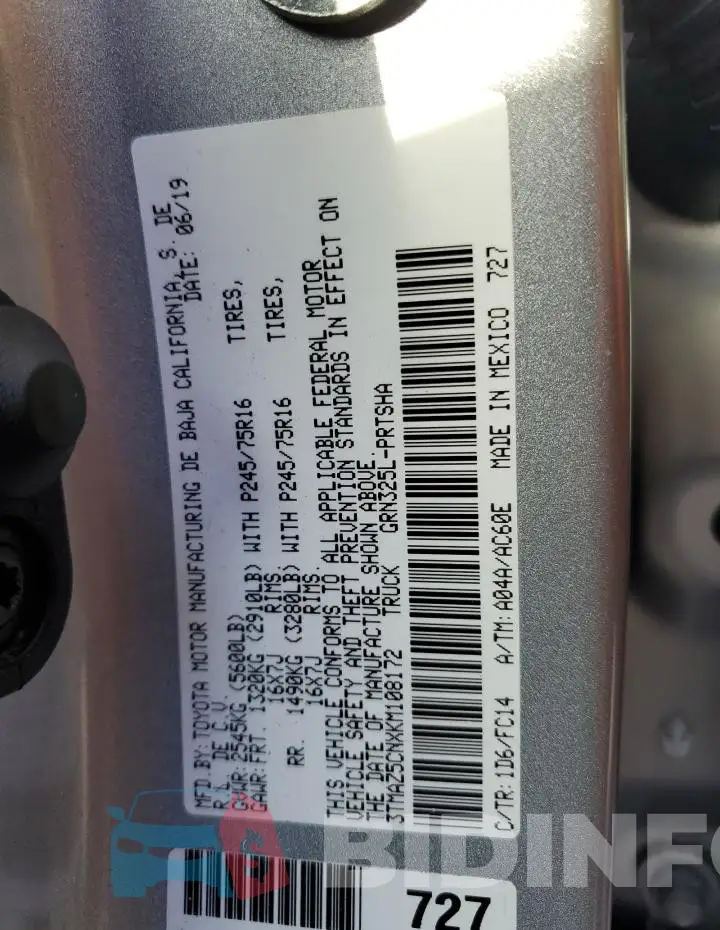 3TMAZ5CNXKM108172 Photo# 12