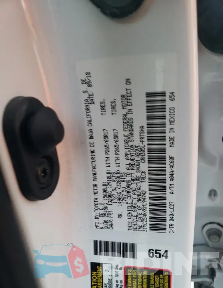 3TMCZ5ANXKM194742 Photo# 13