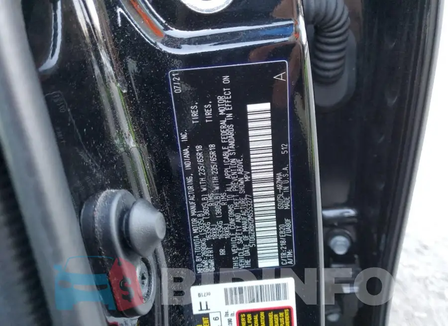 5TDGZRBH2MS553277 Photo# 12