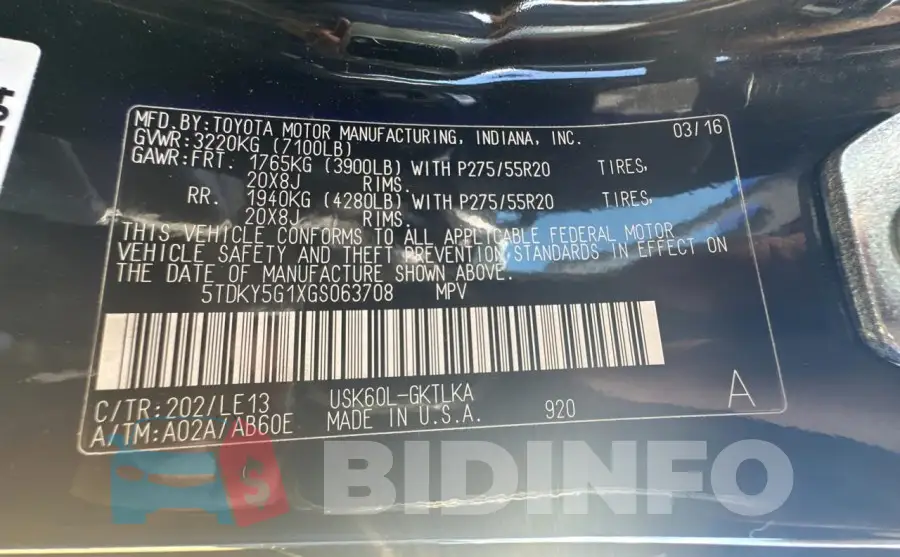 5TDKY5G1XGS063708 Photo# 10