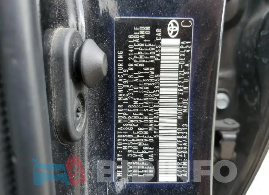 5YFEPRAE0LP058359 Photo# 13