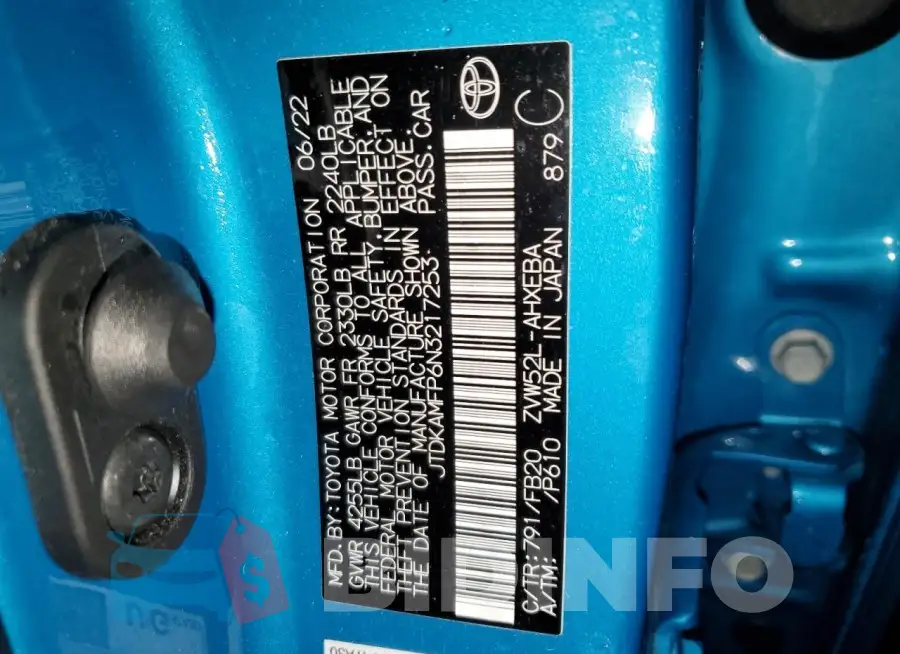 JTDKAMFP6N3217253 Photo# 12