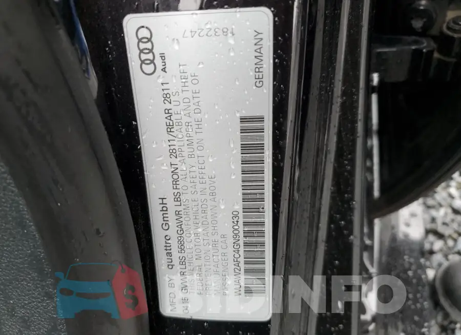 WUAW2AFC4GN900430 Photo# 12