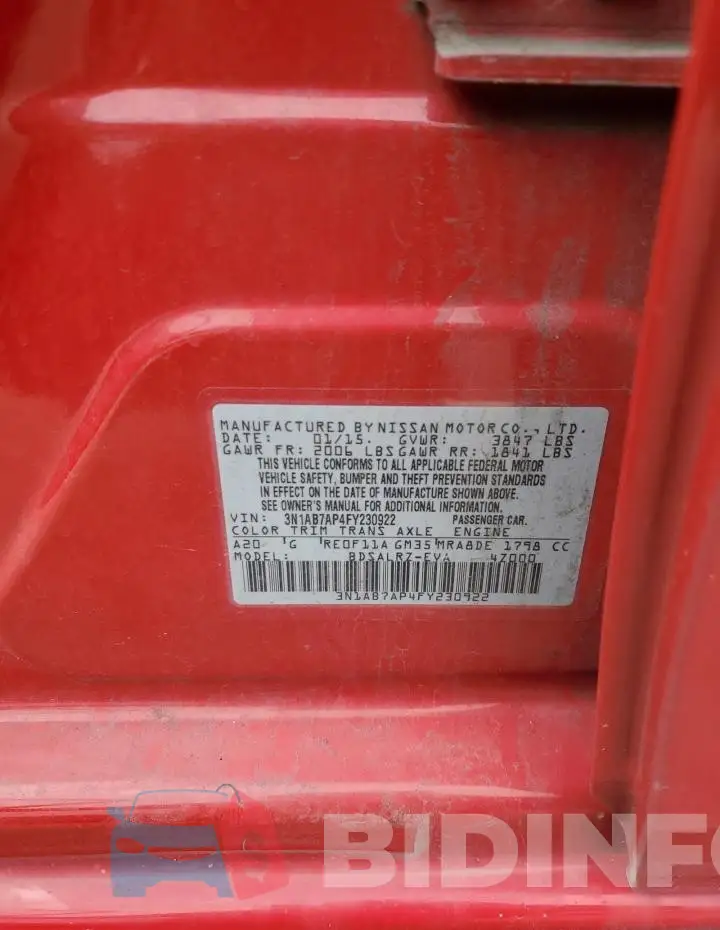 3N1AB7AP4FY230922 Photo# 12
