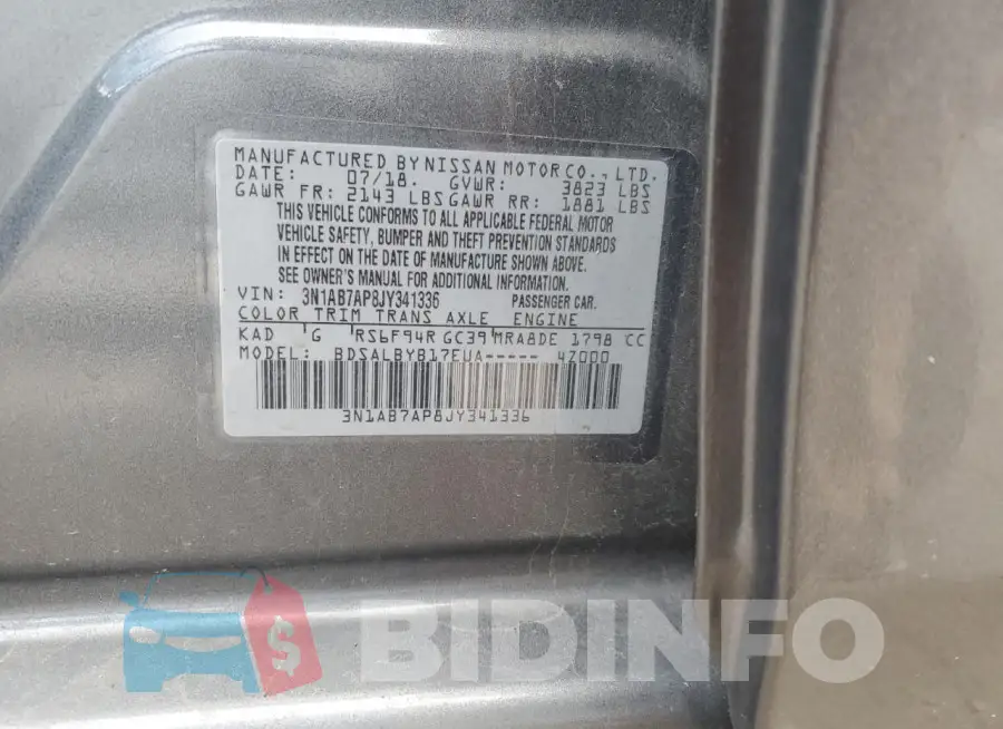 3N1AB7AP8JY341336 Photo# 13