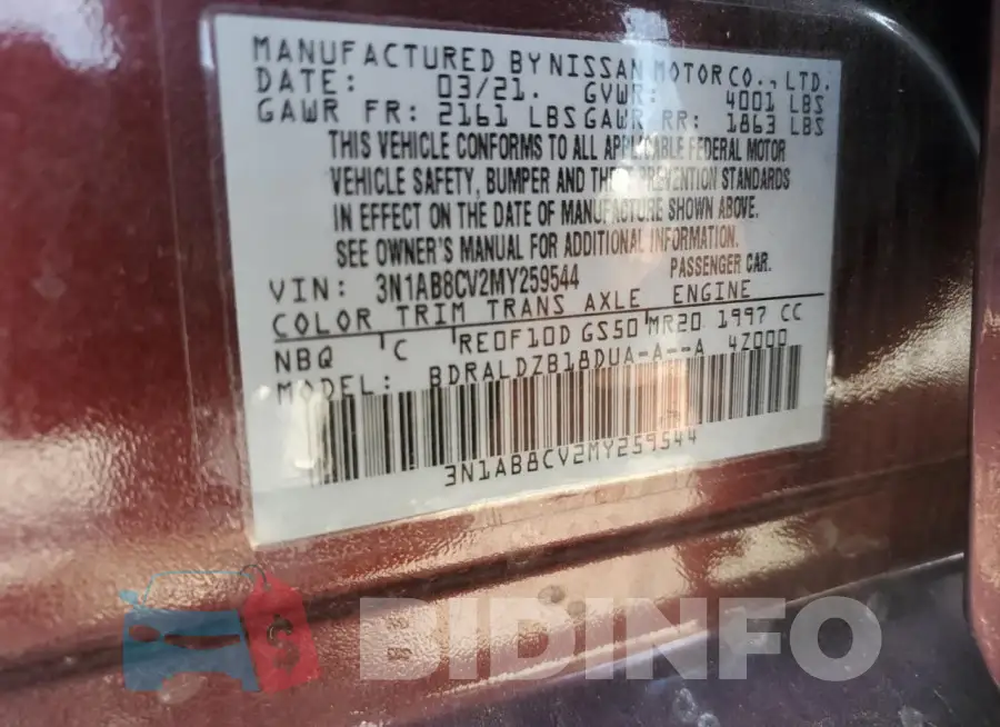 3N1AB8CV2MY259544 Photo# 13