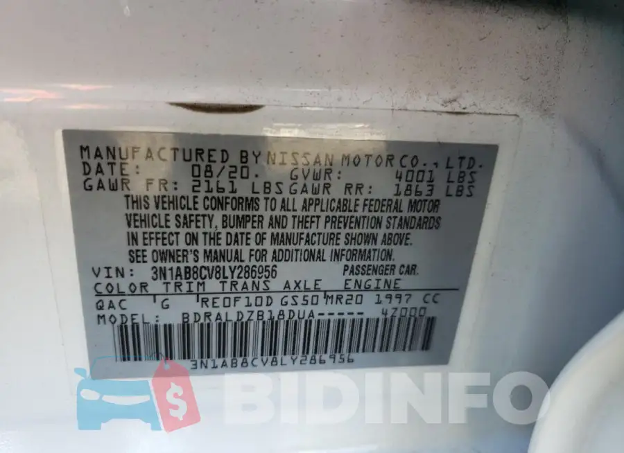 3N1AB8CV8LY286956 Photo# 12