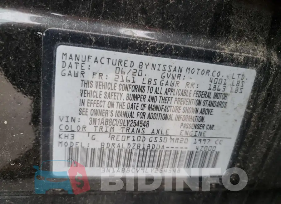 3N1AB8CV9LY254548 Photo# 12