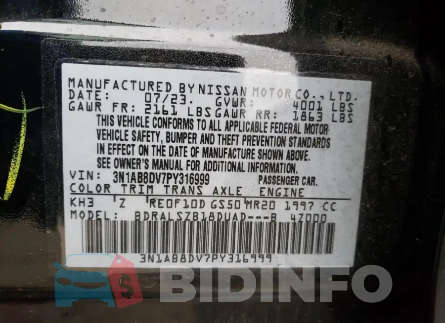 3N1AB8DV7PY316999 Photo# 12