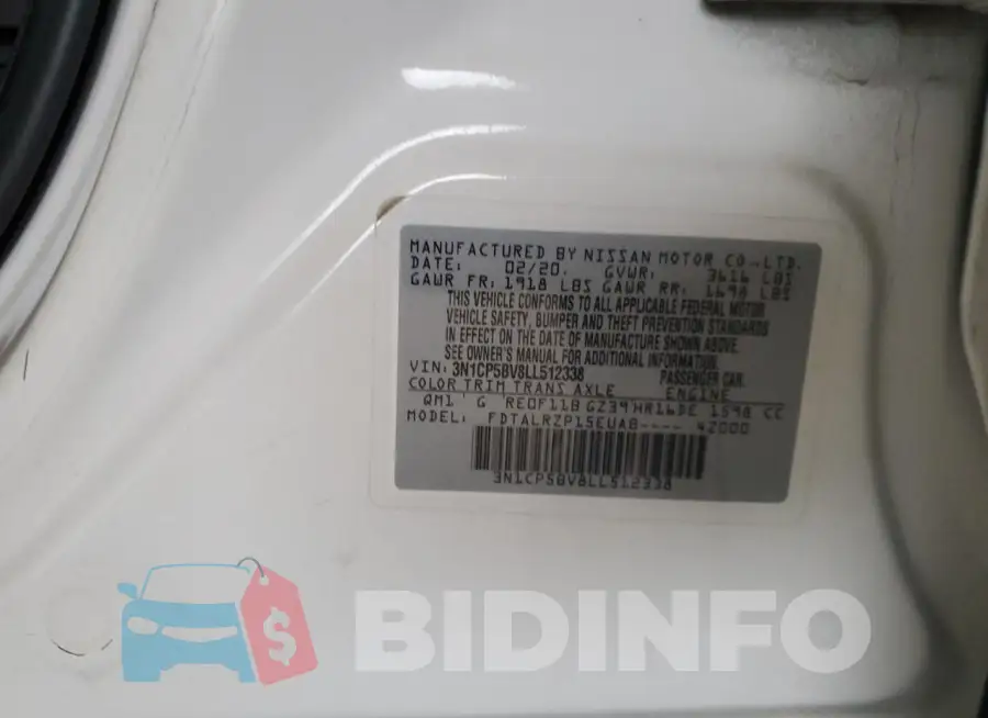 3N1CP5BV8LL512338 Photo# 13
