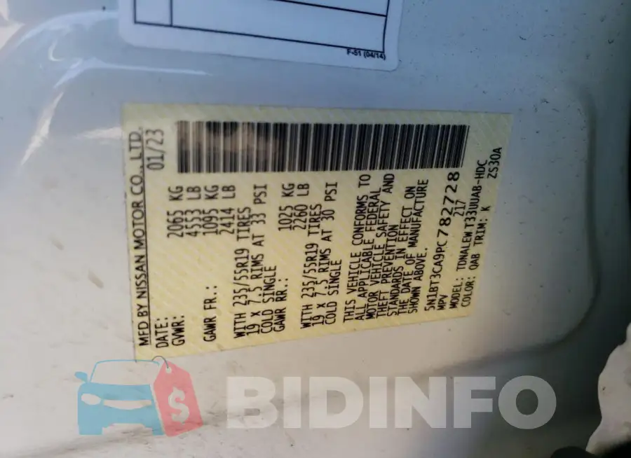 5N1BT3CA9PC782728 Photo# 11