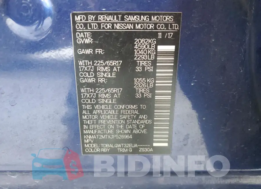 KNMAT2MTXJP526964 Photo# 13