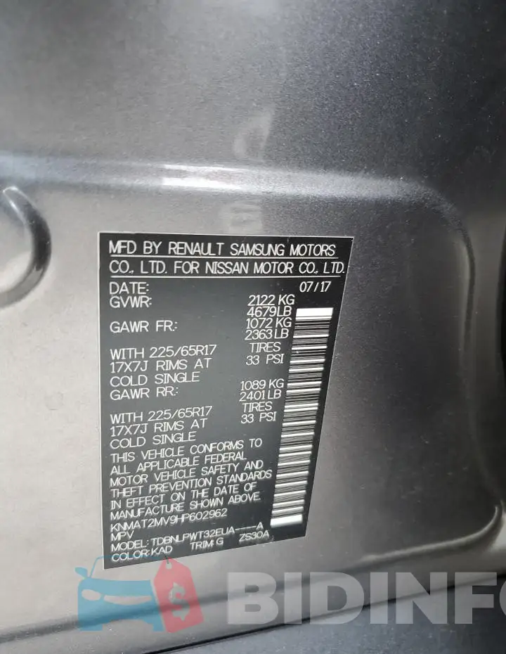 KNMAT2MV9HP602962 Photo# 14