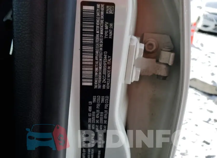 ZACCJBBB5HPE64413 Photo# 14