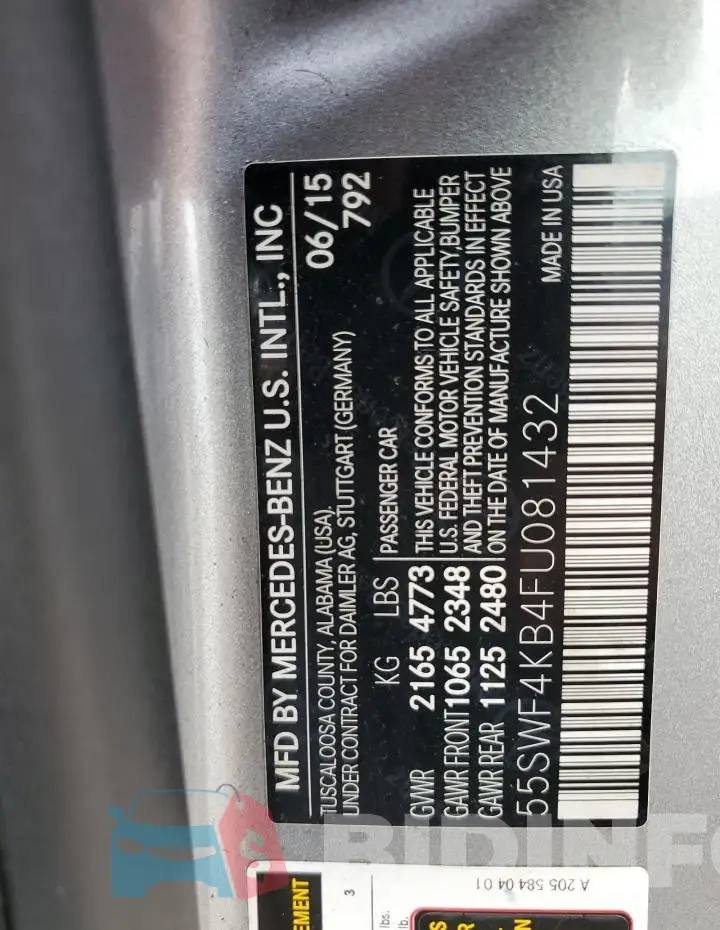 55SWF4KB4FU081432 Photo# 13