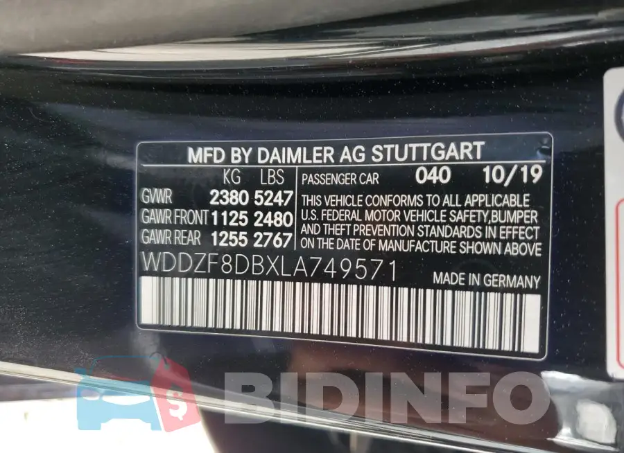 WDDZF8DBXLA749571 Photo# 12