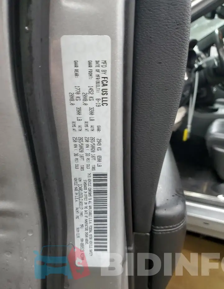 1C4RDJDG3LC103117 Photo# 12
