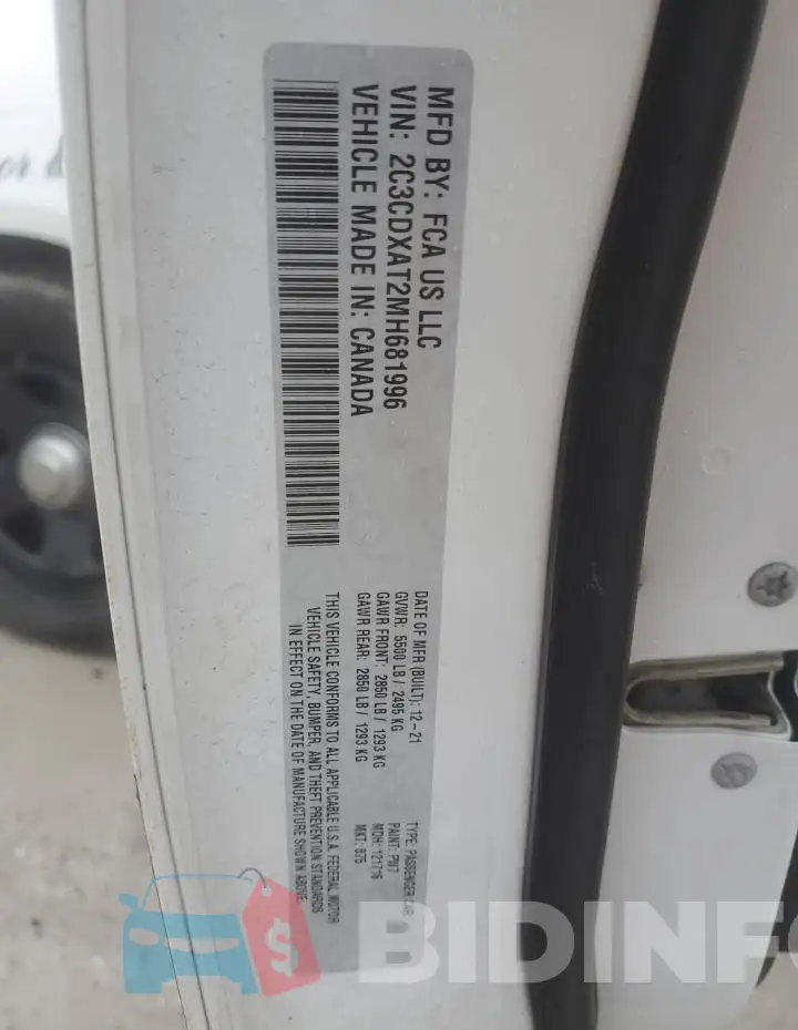 2C3CDXAT2MH681996 Photo# 13