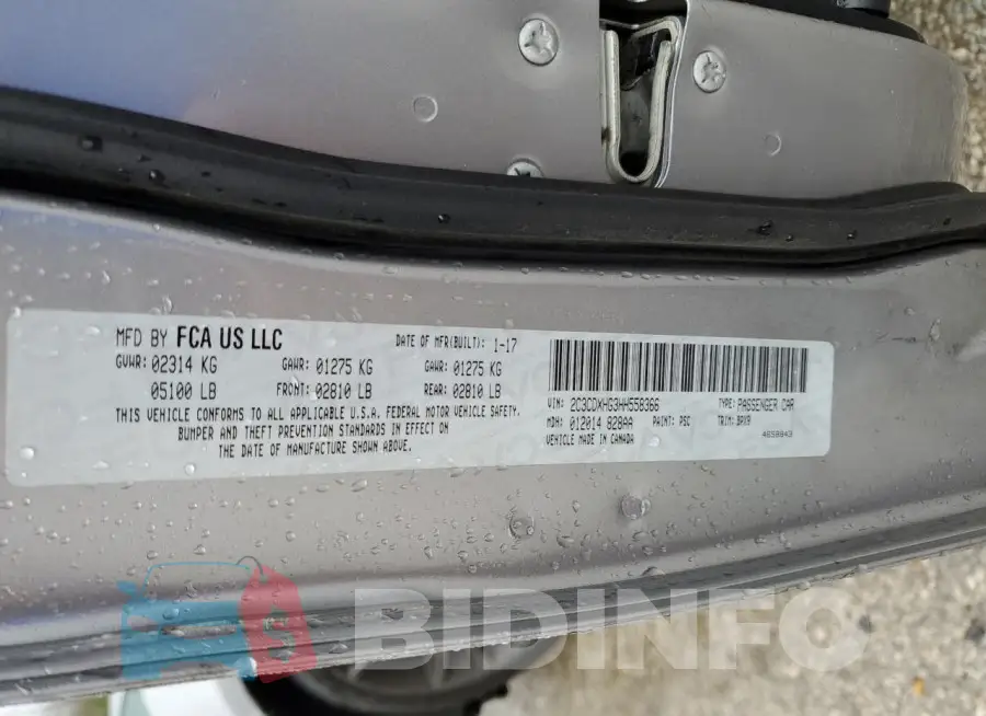 2C3CDXHG3HH558366 Photo# 12