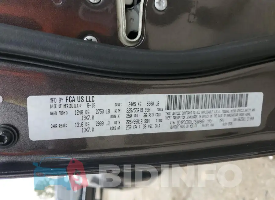 3C4PDCBBXJT500903 Photo# 12