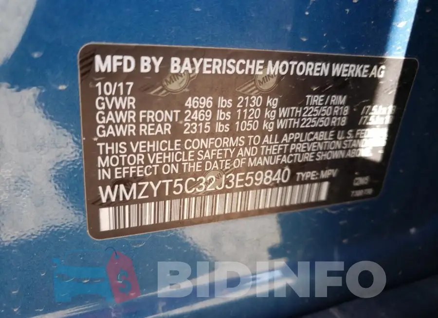 WMZYT5C32J3E59840 Photo# 12