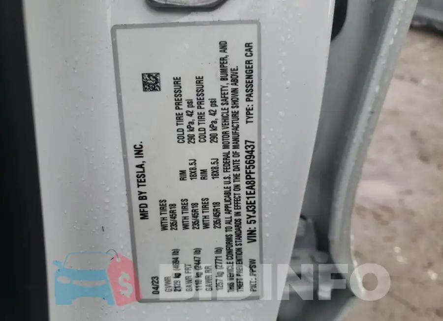 5YJ3E1EA8PF569437 Photo# 12