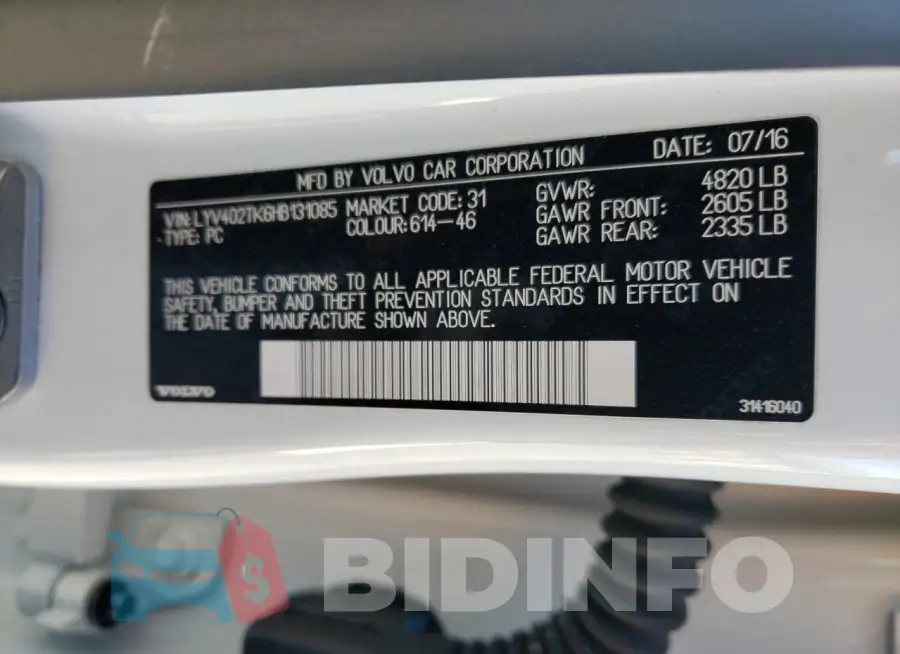 LYV402TK6HB131085 Photo# 13