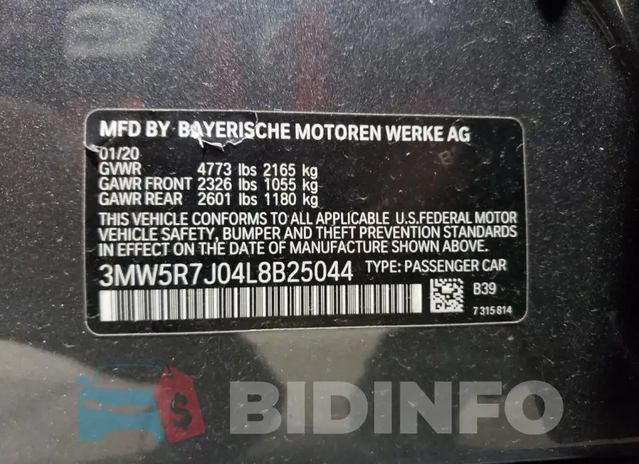 3MW5R7J04L8B25044 Photo# 12