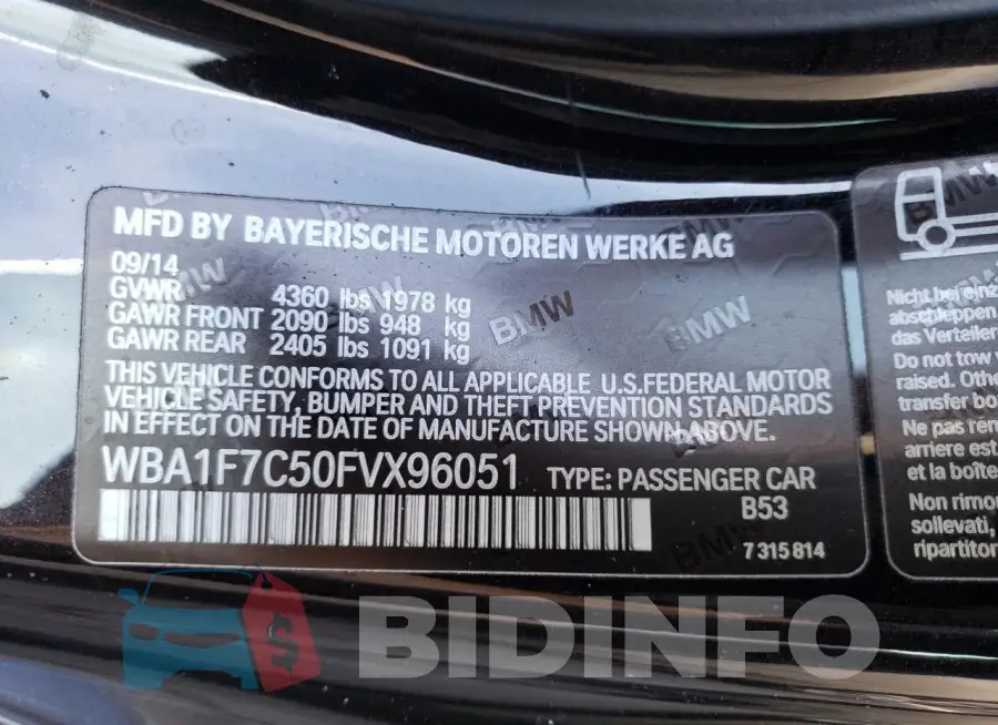 WBA1F7C50FVX96051 Photo# 12