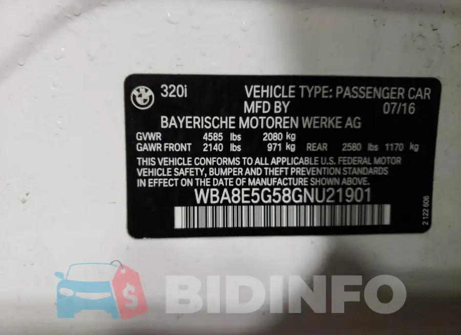 WBA8E5G58GNU21901 Photo# 13
