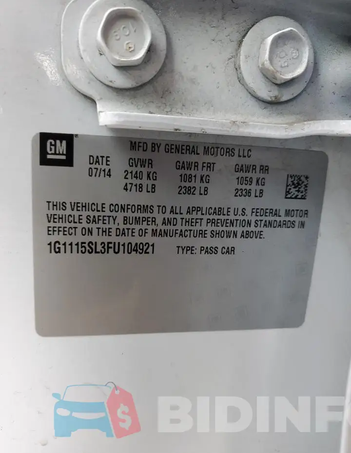 1G1115SL3FU104921 Photo# 12