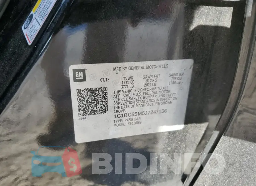 1G1BC5SM5J7247156 Photo# 12