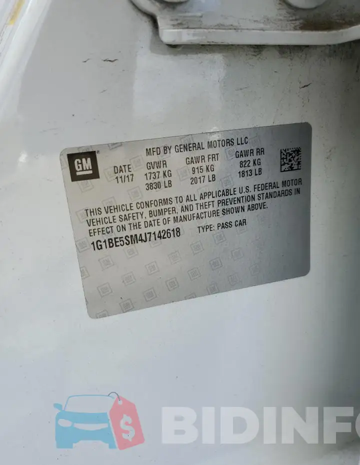 1G1BE5SM4J7142618 Photo# 12