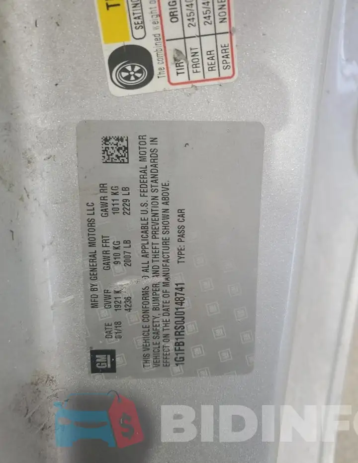 1G1FB1RS0J0148741 Photo# 13