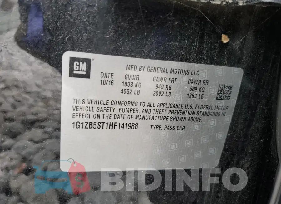 1G1ZB5ST1HF141988 Photo# 12