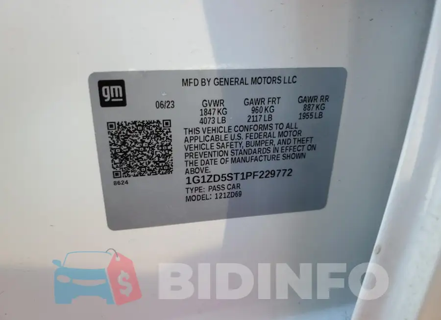 1G1ZD5ST1PF229772 Photo# 13