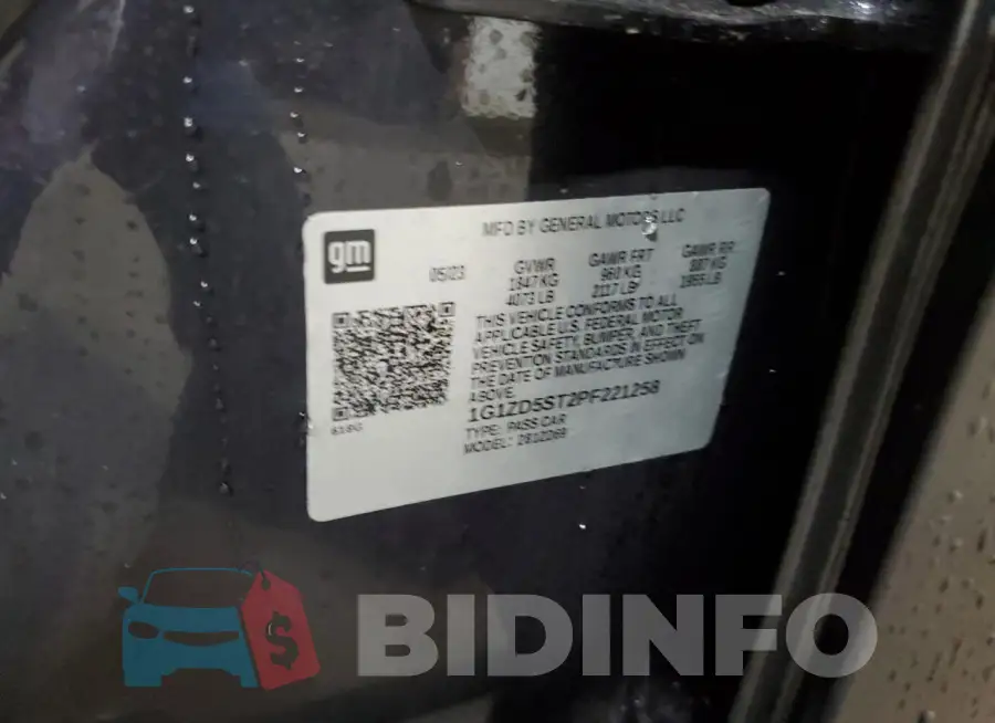 1G1ZD5ST2PF221258 Photo# 13