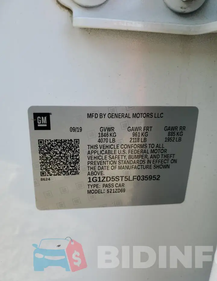 1G1ZD5ST5LF035952 Photo# 13