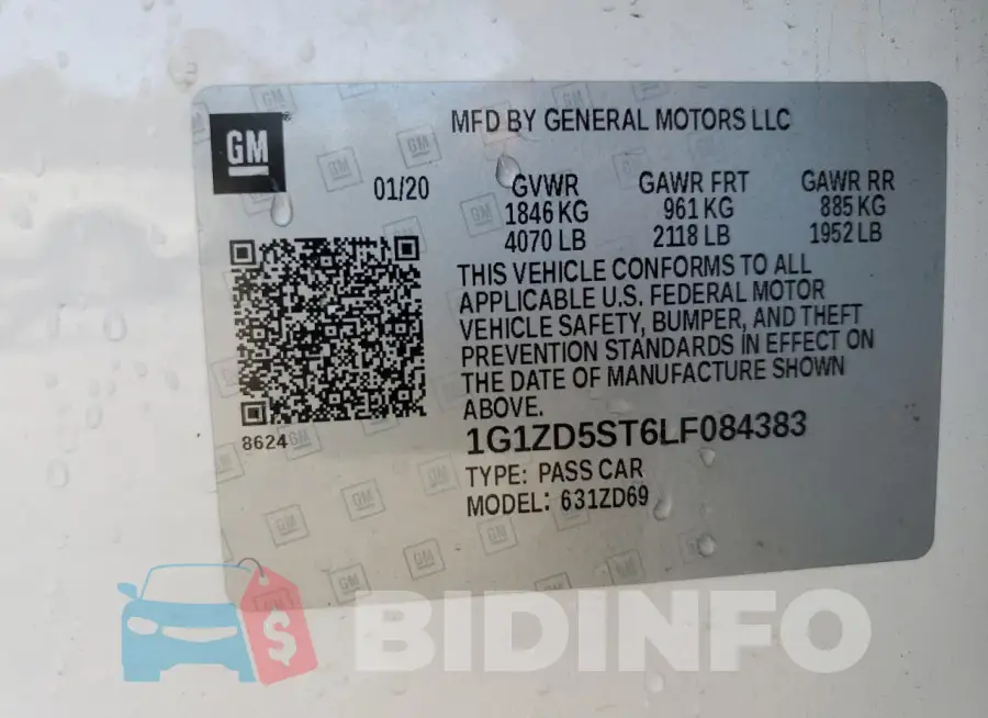 1G1ZD5ST6LF084383 Photo# 13