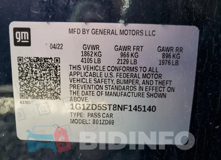 1G1ZD5ST8NF145140 Photo# 12
