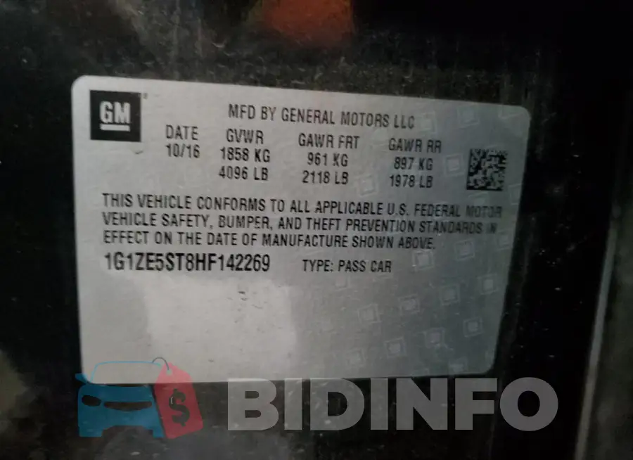 1G1ZE5ST8HF142269 Photo# 13