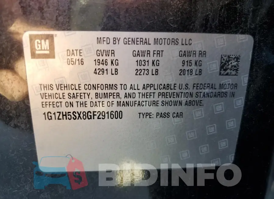 1G1ZH5SX8GF291600 Photo# 12