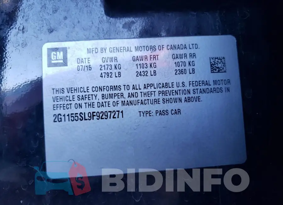2G1155SL9F9297271 Photo# 12